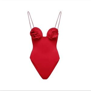 Rose rouge Eléa luxury 1 piece swimsuit (just swimsuit)